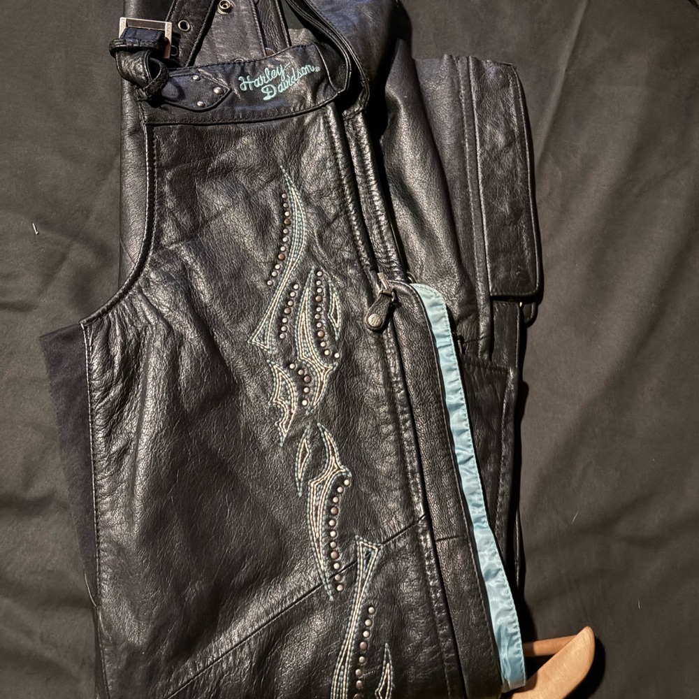 Vintage Harley-Davidson Black Leather Women Chaos Small - Picture 4 of 12